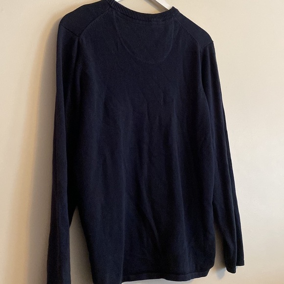 Jack & Jones PRODUKT Crewneck Textured Knit Pullover Sweater in Navy Blue - Picture 8 of 8